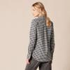 Amazon Essentials Women's Regular-Fit Long-Sleeve Button-Down Poplin Shirt, Black White Gingham, Small view 3