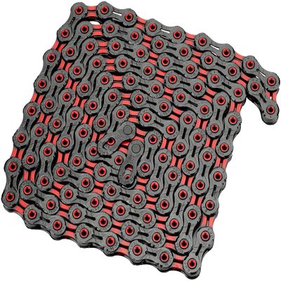 KMC Unisex's KMD DLC 10 Chain Black/Red, 1/2 x 11/128