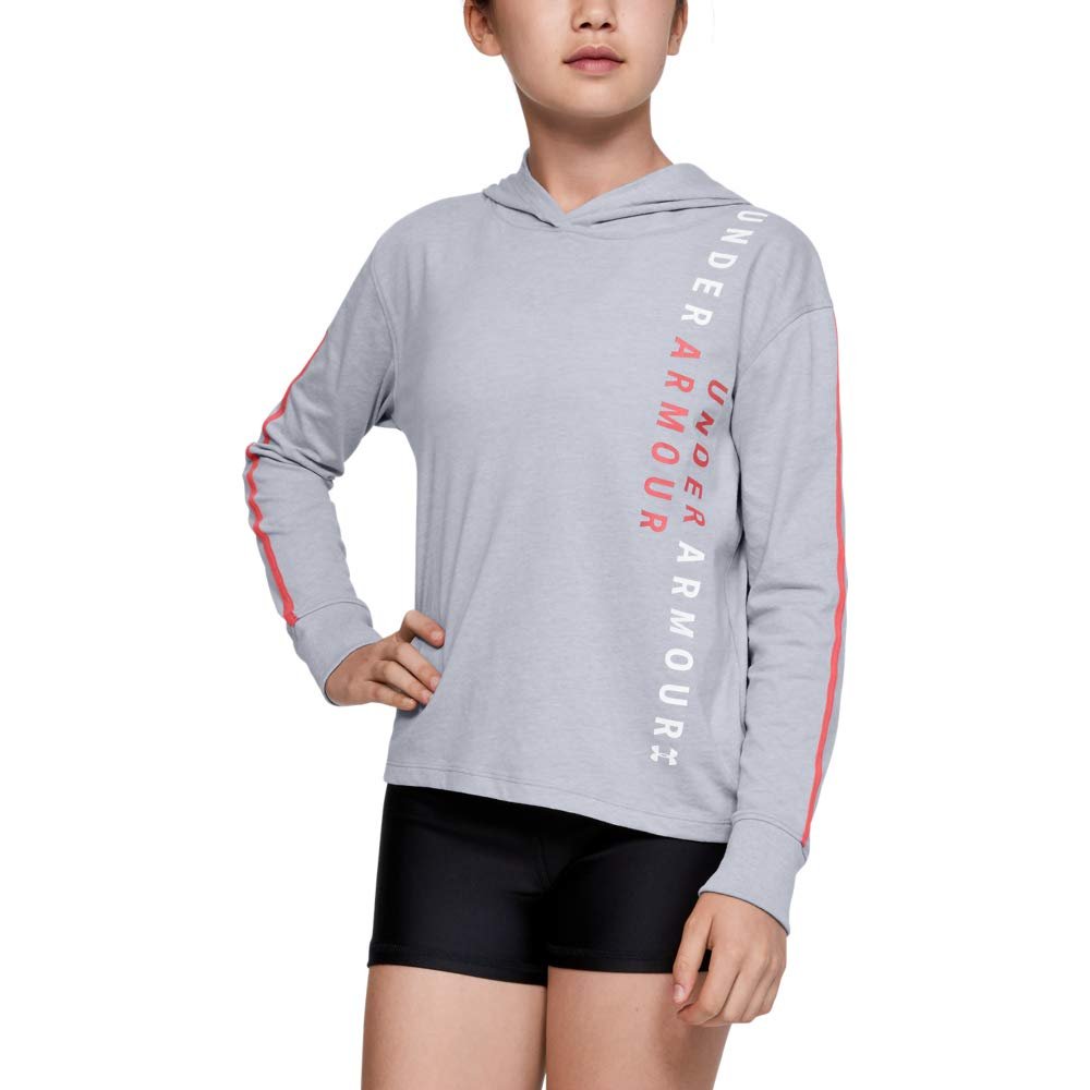 Under Armour Girls' UA Finale Hoodie Youth X-Small Gray