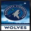 Trends International NBA Minnesota Timberwolves - Logo 18 Wall Poster, 22.375" x 34", Black Framed Version view 1