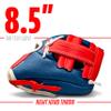 Franklin Sports Kids Baseball Glove - Air Tech Youth Tball Glove - Toddler + Youth Teeball, Baseball + Softball Mitt - Right Hand Throw - Navy/Red - 8.5" view 3