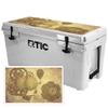 MightySkins (Cooler Not Included) Skin Compatible with RTIC 65 Cooler Lid (2017 Model) - Steam Punk Paper | Protective, Durable, and Unique Vinyl wrap Cover | Easy to Apply | Made in The USA view 1