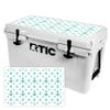 MightySkins (Cooler Not Included) Skin Compatible with RTIC 45 Cooler Lid (2017 Model) - Teal Designer | Protective, Durable, and Unique Vinyl Decal wrap Cover | Easy to Apply | Made in The USA view 1