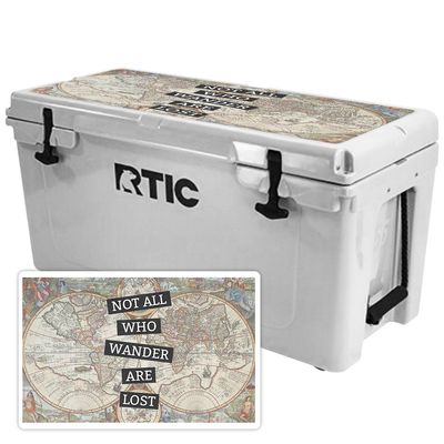 MightySkins (Cooler Not Included) Skin Compatible with RTIC 65 Cooler Lid (2017 Model) - Who Wander | Protective, Durable, and Unique Vinyl Decal wrap Cover | Easy to Apply | Made in The USA