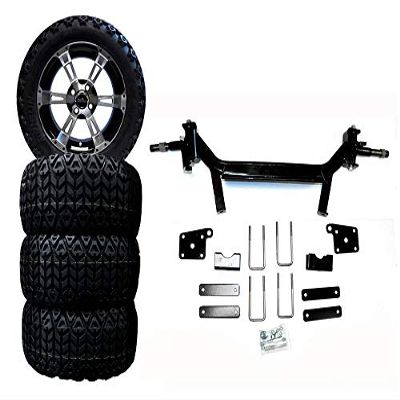 5" Lift Kit Combo with 14" Colossus for EZGO TXT Electric Golf Carts 2002-2010
