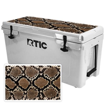 MightySkins (Cooler Not Included) Skin Compatible with RTIC 65 Cooler Lid (2017 Model) - Rattler | Protective, Durable, and Unique Vinyl Decal wrap Cover | Easy to Apply | Made in The USA