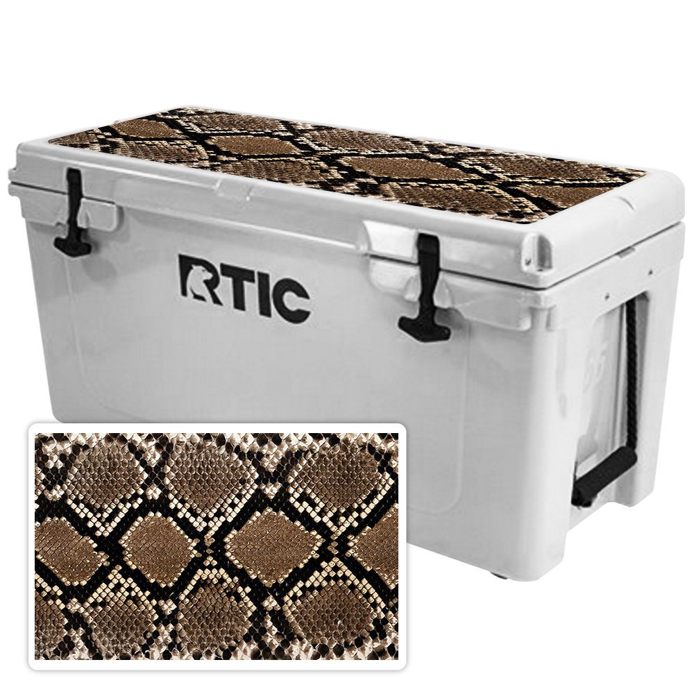 MightySkins (Cooler Not Included) Skin Compatible with RTIC 65 Cooler Lid (2017 Model) - Rattler | Protective, Durable, and Unique Vinyl Decal wrap Cover | Easy to Apply | Made in The USA