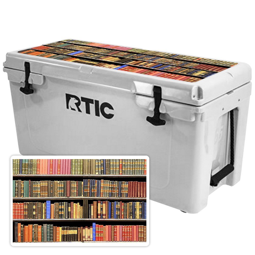MightySkins (Cooler Not Included) Skin Compatible with RTIC 65 Cooler Lid (2017 Model) - Books | Protective, Durable, and Unique Vinyl Decal wrap Cover | Easy to Apply | Made in The USA