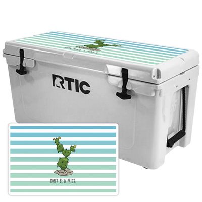 MightySkins (Cooler Not Included) Skin Compatible with RTIC 65 Cooler Lid (2017 Model) - Happy Cactus | Protective, Durable, and Unique Vinyl Decal wrap Cover | Easy to Apply | Made in The USA