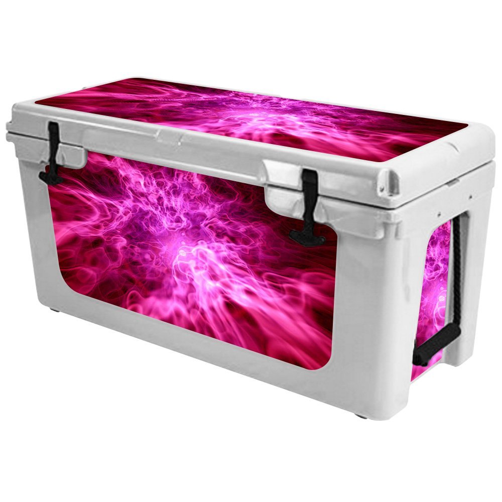 MightySkins (Cooler Not Included) Skin Compatible with RTIC 65 Cooler (2017 Model) - Red Mystic Flames | Protective, Durable, and Unique Vinyl Decal wrap Cover | Easy to Apply | Made in The USA