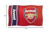Arsenal FC Wordmark Stripes Flag (5 x 3ft) (Red) view 2
