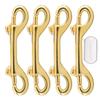 4 Pcs 3.5 Inch Brass Double End Snap Hook Clip Diving Hook for Diving,pet,Handmade Bag,Keychains etc view 1