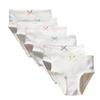 benetia Girls Underwear Toddler Briefs Cotton White 6-Pack Size 4t 5t view 1