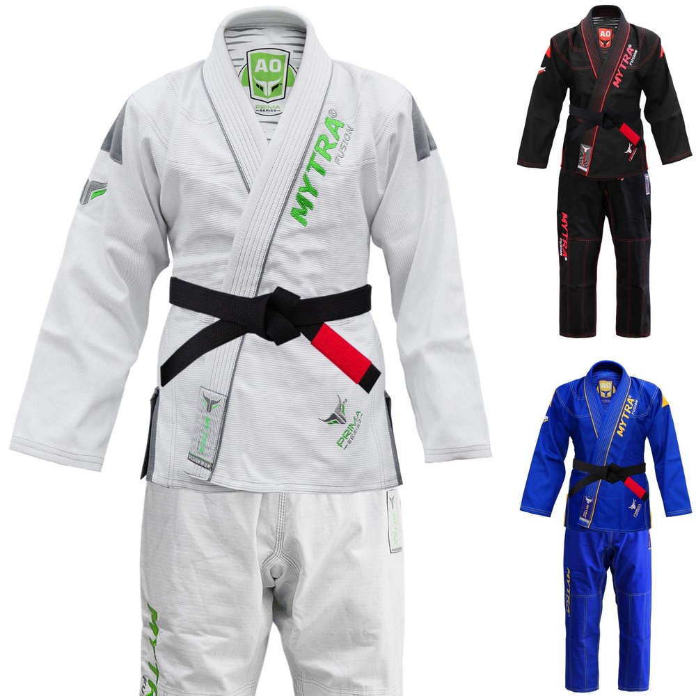 Mytra Fusion jiu jitsu uniform and martial art costume jiu jitsu Gi suit (White, A1)