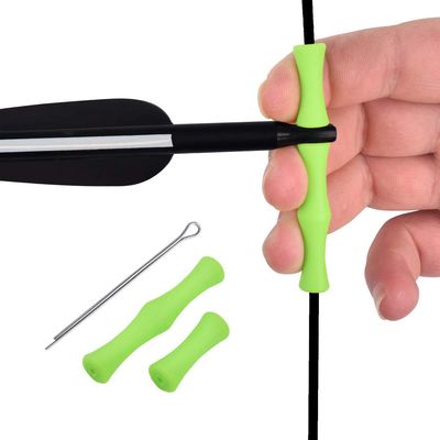 YLS Archery Bowstring Finger Savers Finger Guards Shooting Practice Protector Easy Install with Pin