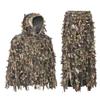 AUSCAMOTEK 3D Ghillie Suit Lightweight Camouflage Hunting Clothing Set with Leafy & Strip Design, Breathable Mesh Lining for Outdoor Activities - M/L, Green Camo view 1