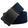 Sportmusies Elastic Belts for Men, Military Style Stretch Webbing Tactical Duty Belt (Navy Blue,Flip Top Buckle) view 1
