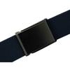 Sportmusies Elastic Belts for Men, Military Style Stretch Webbing Tactical Duty Belt (Navy Blue,Flip Top Buckle) view 3