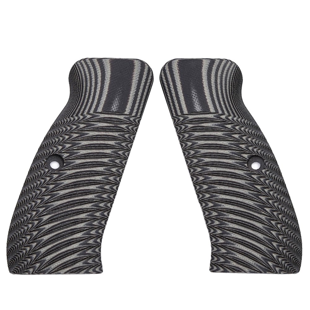 Guuun CZ 75 Grips, G10 CZ SP01 Tactical Grips Full Size Slim Sunburst Texture