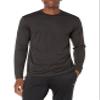 Amazon Essentials Men's Long Sleeve Performance Tech Workout Crew Neck T-Shirt, Black, X-Small view 1
