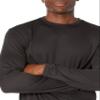 Amazon Essentials Men's Long Sleeve Performance Tech Workout Crew Neck T-Shirt, Black, X-Small view 3