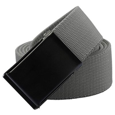 Sportmusies Elastic Belts for Men, Military Style Stretch Webbing Tactical Duty Belt (Grey,Flip Top Buckle)