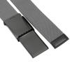 Sportmusies Elastic Belts for Men, Military Style Stretch Webbing Tactical Duty Belt (Grey,Flip Top Buckle) view 2