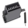 Dayton Mechanical Counter, Black, Number of Digits: 6, Base Mounting view 1
