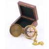 Antique Nautical Compass with Engraved Quote  Vintage Magnetic Directional Compass in Wooden Adventure Box  Gift for Dad from Son or Daughter | Baptism, Birthday, or Special Occasion Keepsake view 4
