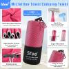 Sfee 2 Pack Microfiber Travel Towel, Quick Dry Towel Camping Towel Large Beach Towel Super Absorbent Compact Lightweight Sports Towel Gym Towel Set for Beach, Gym, Hiking, Pool, Backpacking,Bath,Yoga view 2