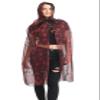 Ladies Fancy Spider Web Hooded Cape Halloween Scary Dress Party Wear Supplies Red One Size view 2