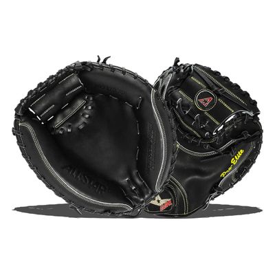 All-Star Pro-Elite Professional Baseball Catching Mitt - Solid Black 33.5 INCH
