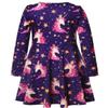 America Doll & Girl Matching Dresses Star Unicorn Clothes Outfits Long Sleeve 8-9 Years view 2