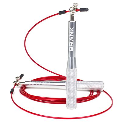 BRANK SPORTS Speed rope set incl. 3 steel spare cables | Ideal for Crossfit, fitness, boxing and easy double under | Jump ropes for fitness women and men premium bearing balls | Unbreakable handles