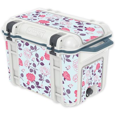 MightySkins (Cooler Not Included) Skin Compatible with OtterBox Venture 45 qt Cooler - Vintage Floral | Protective, Durable, and Unique Vinyl Decal wrap Cover | Easy to Apply | Made in The USA