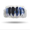 Impact Custom Professional All Sports Mouthguard Chrome Series (Clear) Midnight Blue Fang - Jiu Jitsu/Football/Lacrosse & More view 1