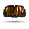 Impact Custom Professional All Sports Mouthguard Chrome Series (Black) Burnt Orange Fang - Jiu Jitsu/Football/Lacrosse & More view 1