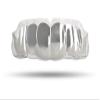Impact Custom Professional MMA/Boxing/Muaythai Mouthguard Chrome Series (Clear) Silver Fang- Boxing MMA view 1