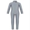 ranrann Kids Girls Full Length Gymnastic Unitard Long Sleeves Ballet Dance Jumpsuit Mock Neck Athletic Activewear Dark Gray 5-6 view 1