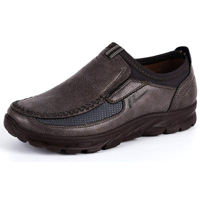 Mens Loafers Boat Non Slip On Leather Sneakers Casual Shoes Brown Comfortable Suede(10.5 M US,27.5 cm Heel to Toe