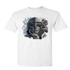 Dead Girl with Roses T-Shirt Sugar Skull Face Day of The Dead Mens Tee Shirt White Small view 1