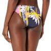 Trina Turk Women's Standard Shirred Side Hipster Pant Bikini Swimsuit Bottom, Black//Bali Harbor Floral, 4 view 2