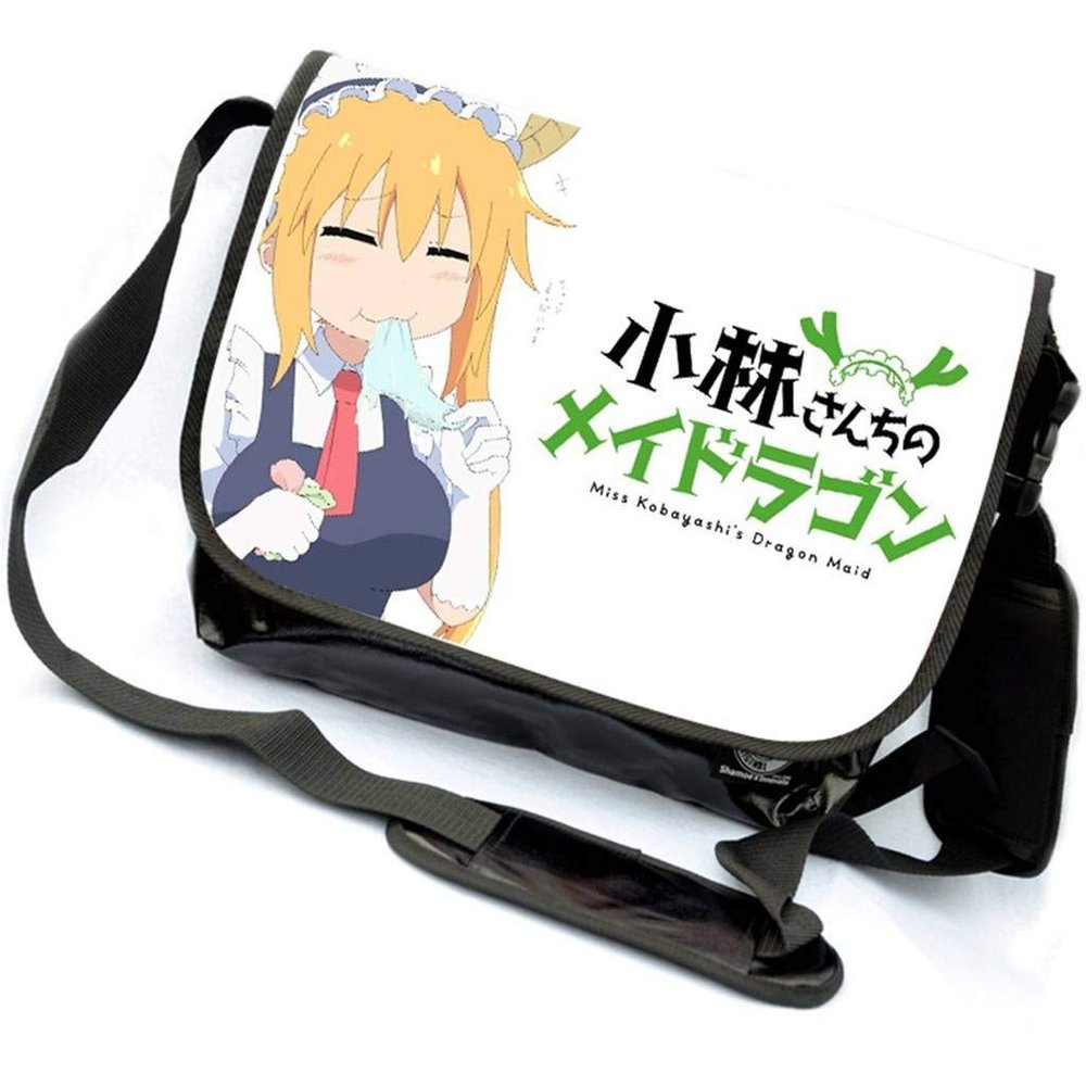 GO2COSY Anime Messenger Bag Handbag Cross-body Tote Bag Shoulder Bag for Miss Kobayashi's Dragon Maid Cosplay