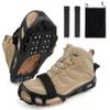Ice Snow Traction Cleats for Shoes and Boots Non-Slip Crampon Snow Cleats for Winter Walking on Snow and Ice Boots Cleats for Men Women Walking Jogging Hiking (24 Steel Crampons, Size S) view 1