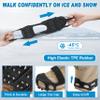 Ice Snow Traction Cleats for Shoes and Boots Non-Slip Crampon Snow Cleats for Winter Walking on Snow and Ice Boots Cleats for Men Women Walking Jogging Hiking (24 Steel Crampons, Size S) view 3