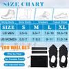Ice Snow Traction Cleats for Shoes and Boots Non-Slip Crampon Snow Cleats for Winter Walking on Snow and Ice Boots Cleats for Men Women Walking Jogging Hiking (24 Steel Crampons, Size S) view 4