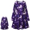 America Doll & Girl Matching Dresses Star Unicorn Clothes Outfits Long Sleeve 8-9 Years view 1