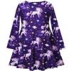 America Doll & Girl Matching Dresses Star Unicorn Clothes Outfits Long Sleeve 8-9 Years view 2
