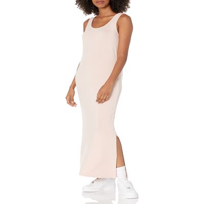 Amazon Essentials Women's Supersoft Terry Racerback Maxi Dress, Pink, Large