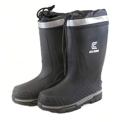 CLAM ICEARMOR Sub-Zero X Rubber Boots  Size 12  Waterproof Insulated Ice Fishing Boots with Rugged Sole & Cold-Weather Grip  Heavy-Duty Winter Footwear for Ice Anglers & Outdoorsmen